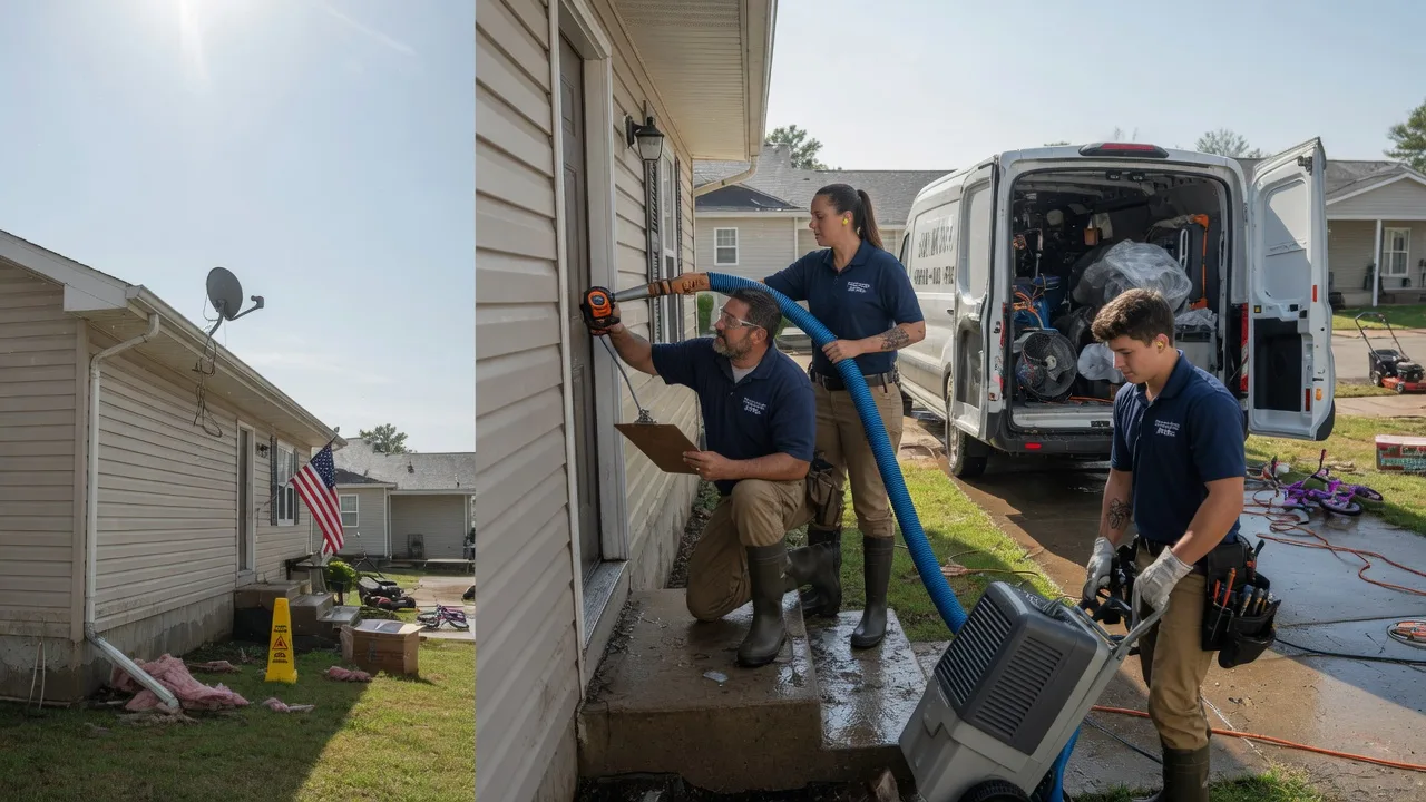 Ceiling Water Damage Restoration in Versailles, IL near me